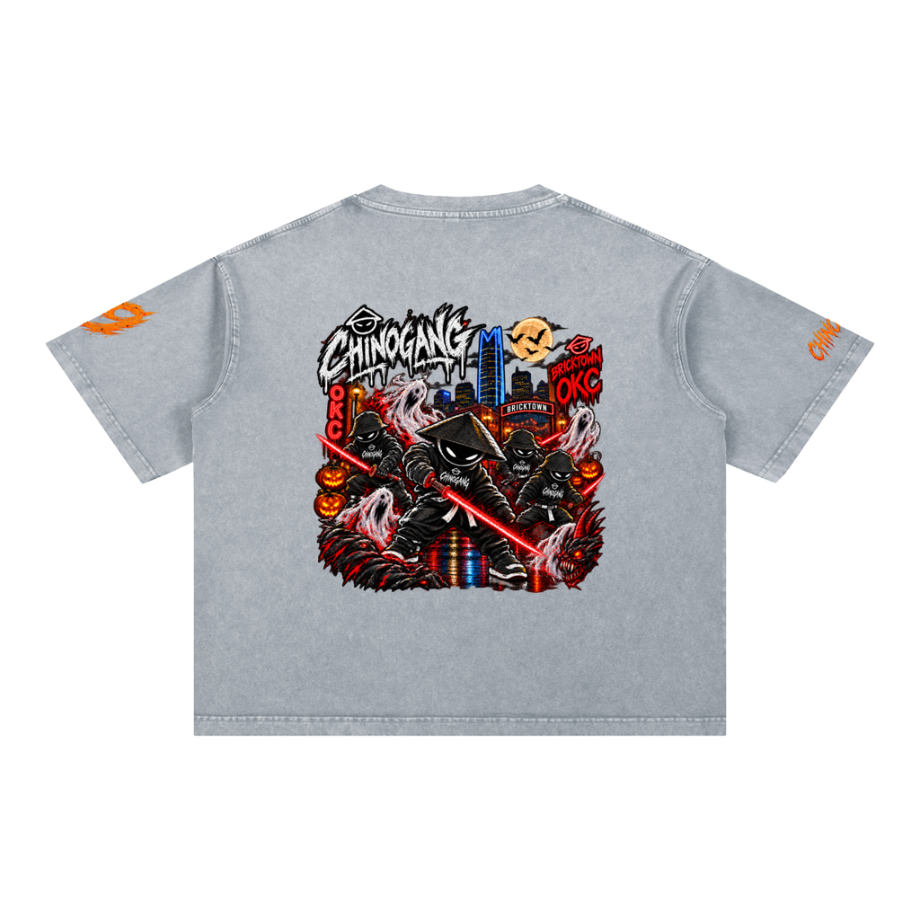 CHINOGANG BOXY WASHED TEE - HALLOWEEN EDITION