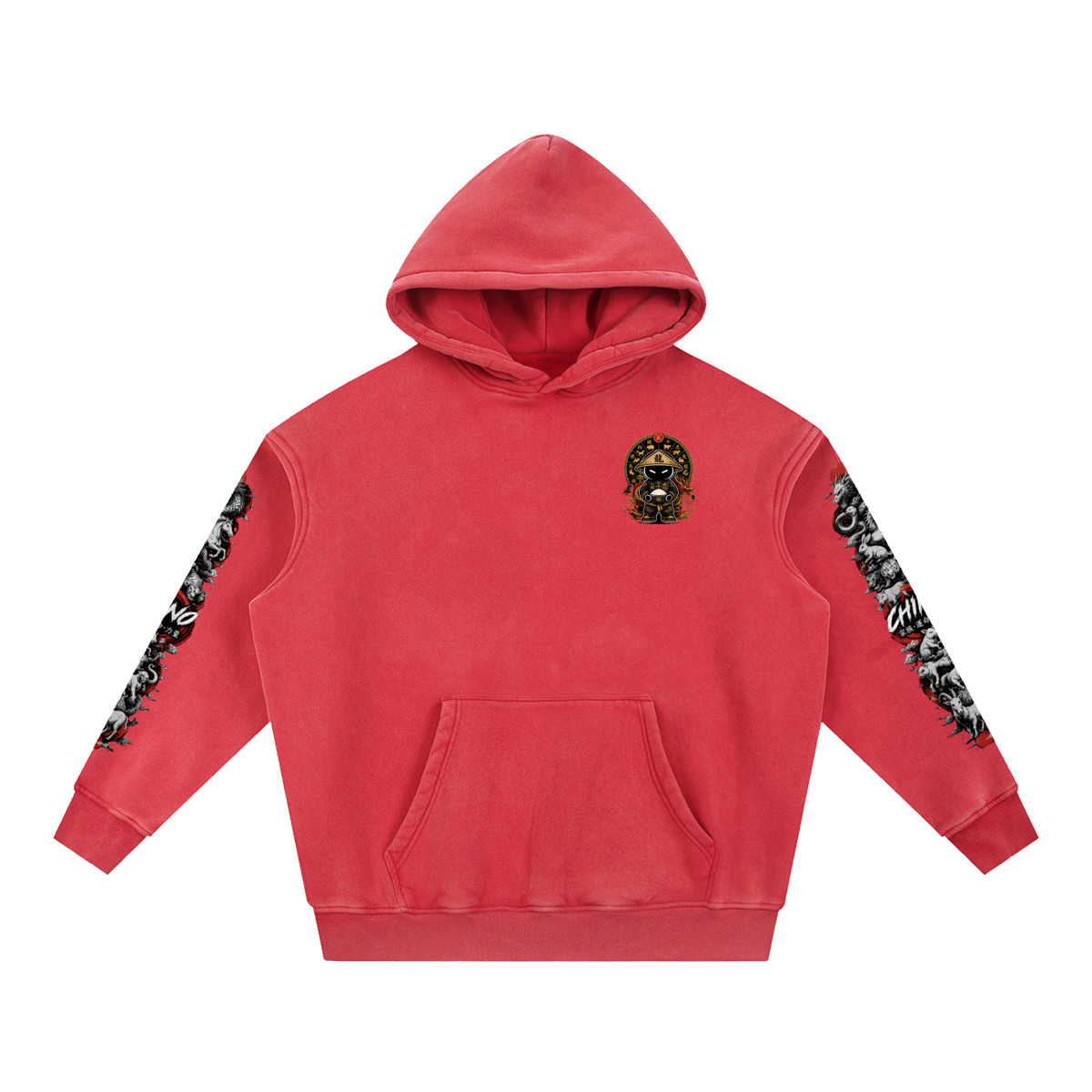 CHINO'S CHINESE ZODIAC WASHED HOODIE