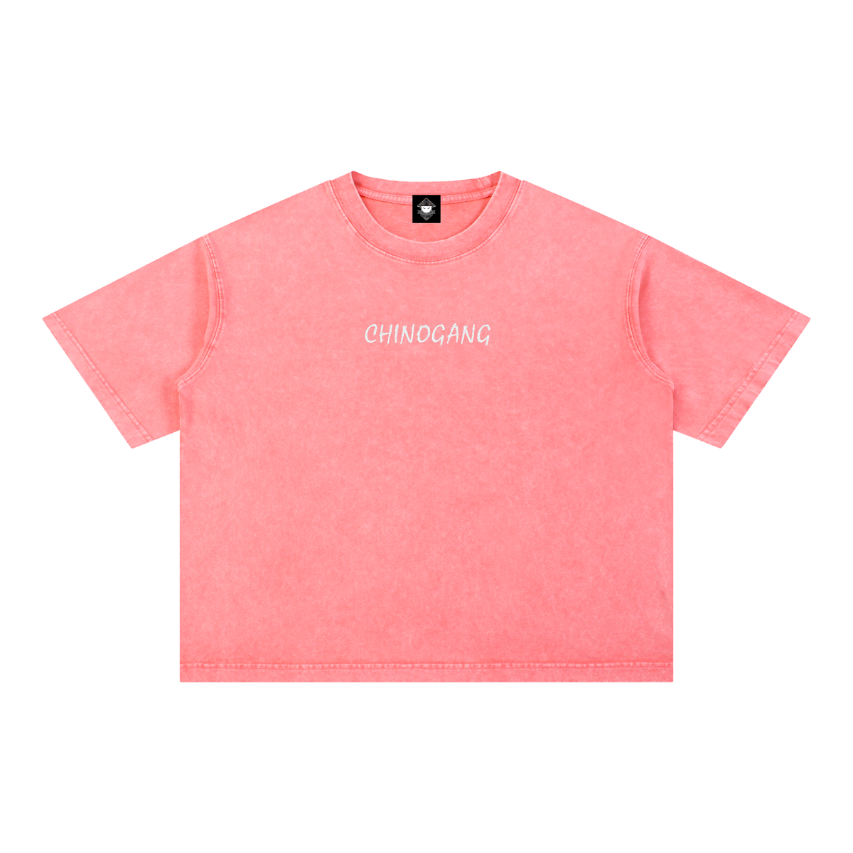 CHINOGANG  EMBRIODERED WASHED TEE