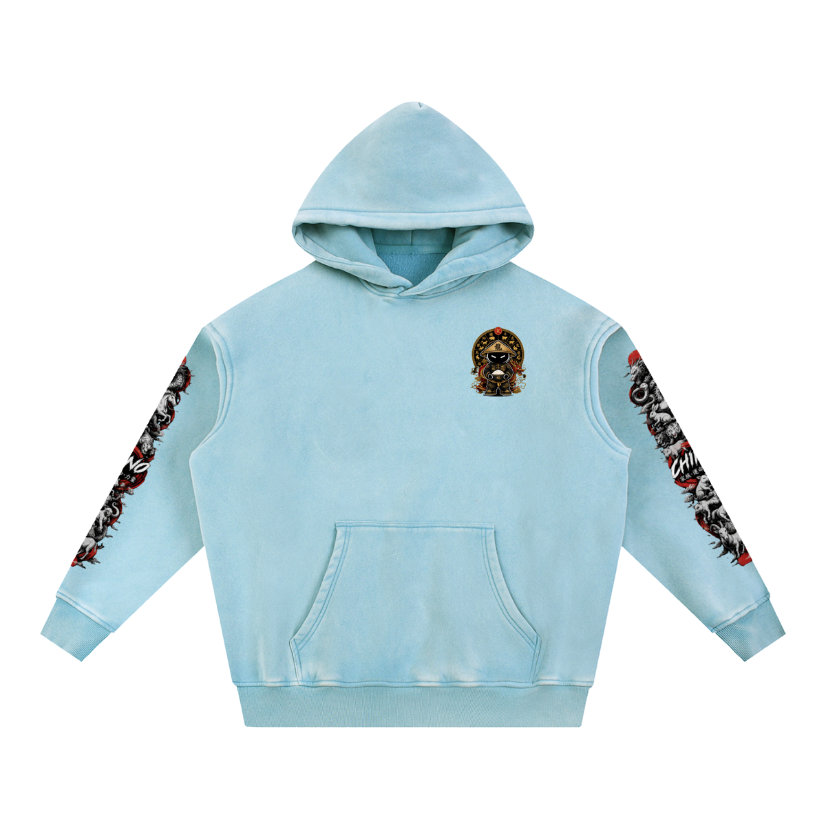 CHINO'S CHINESE ZODIAC WASHED HOODIE
