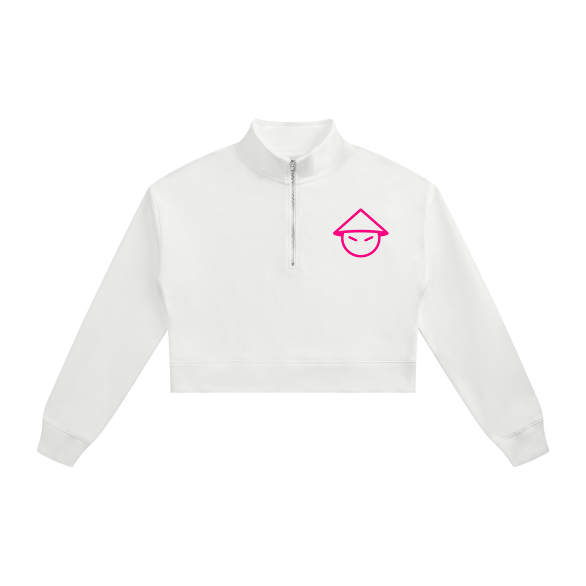 WOMEN’S CHINOGANG CROP QUARTER-ZIP SWEATSHIRT
