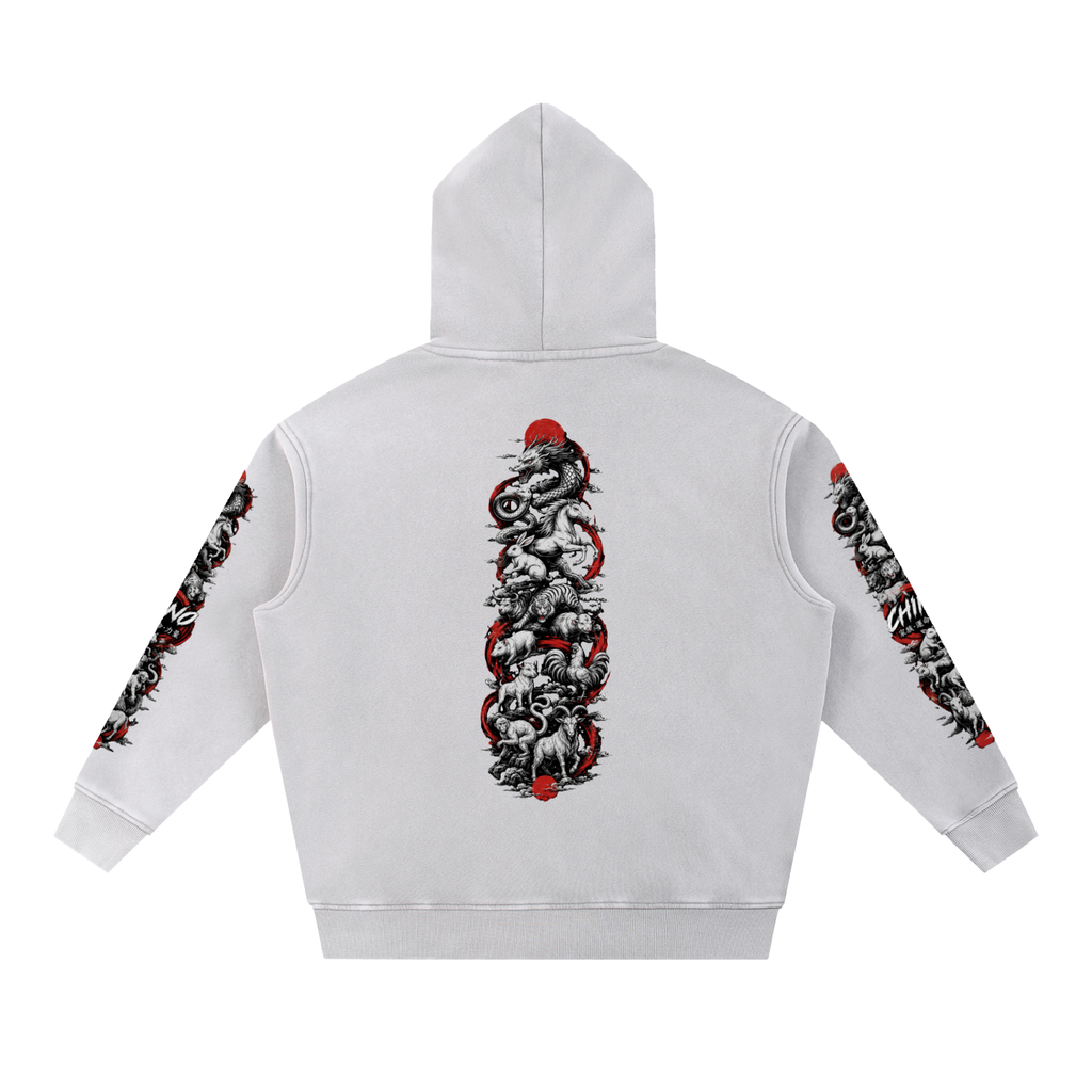 CHINO'S CHINESE ZODIAC WASHED HOODIE