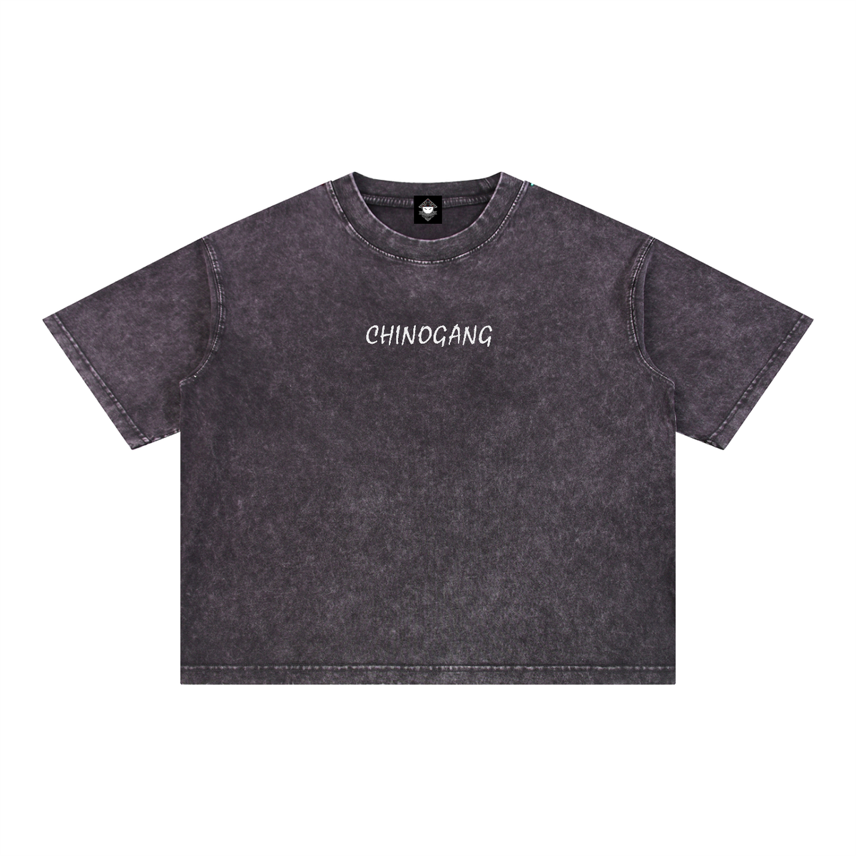 CHINOGANG  EMBRIODERED WASHED TEE