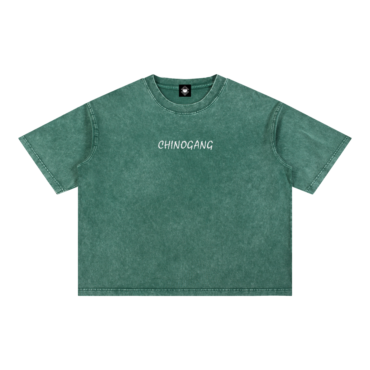 CHINOGANG  EMBRIODERED WASHED TEE