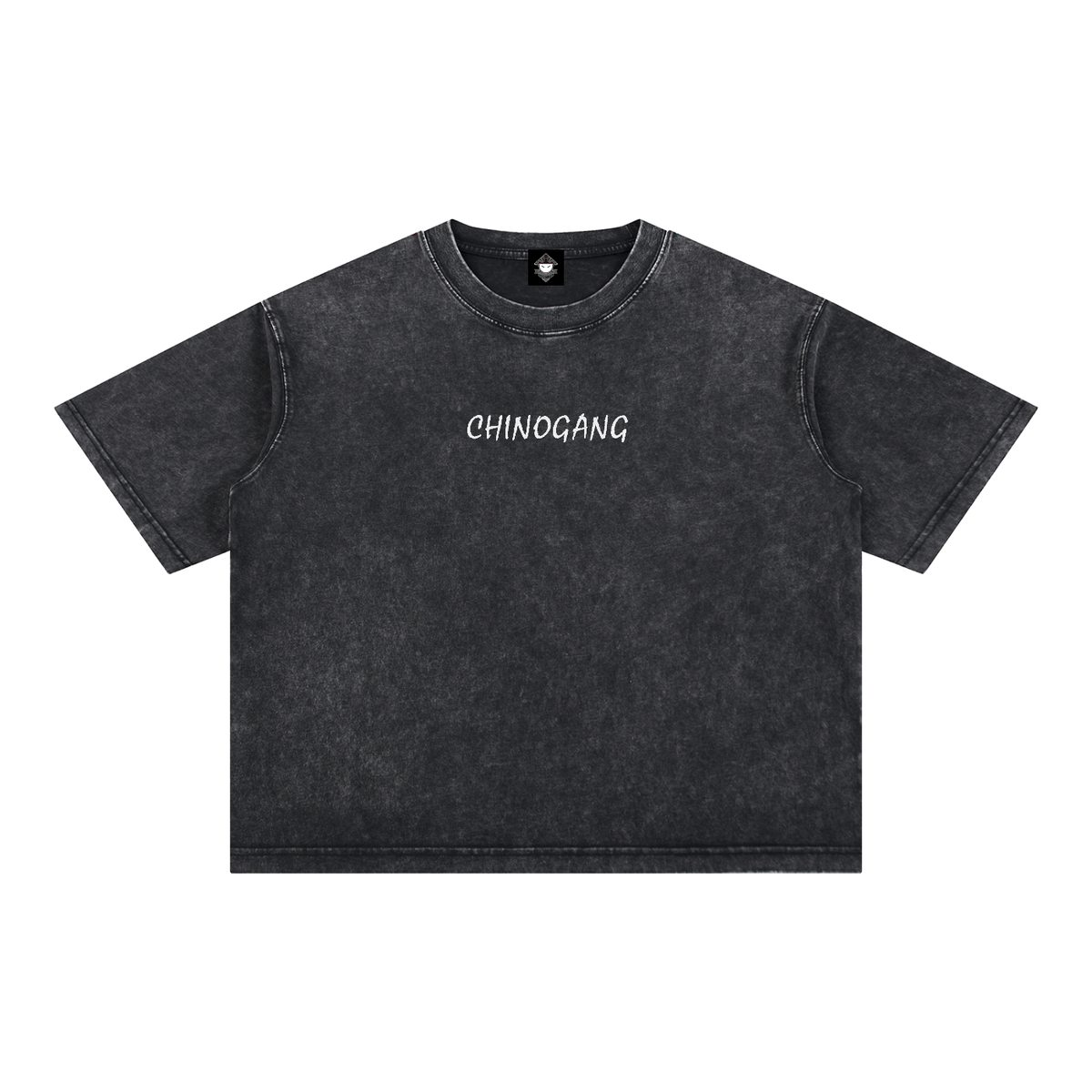 CHINOGANG  EMBRIODERED WASHED TEE