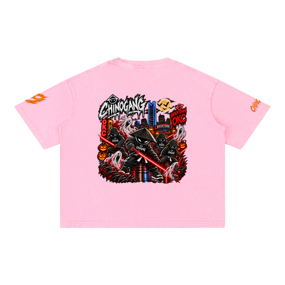 CHINOGANG BOXY WASHED TEE - HALLOWEEN EDITION