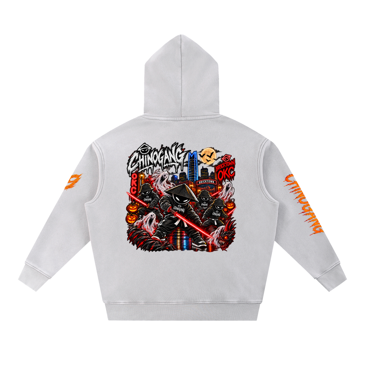 CHINOGANG WASHED OVERSIZED HOODIE - HALLOWEEN EDITION