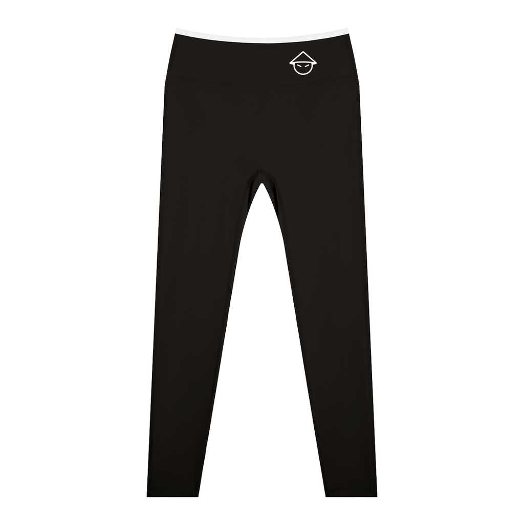 CHINO.S1K CAUGHT YOU LOOKING SRUNCH LEGGINGS - WHITE WAIST BAND