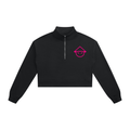 WOMEN’S CHINOGANG CROP QUARTER-ZIP SWEATSHIRT