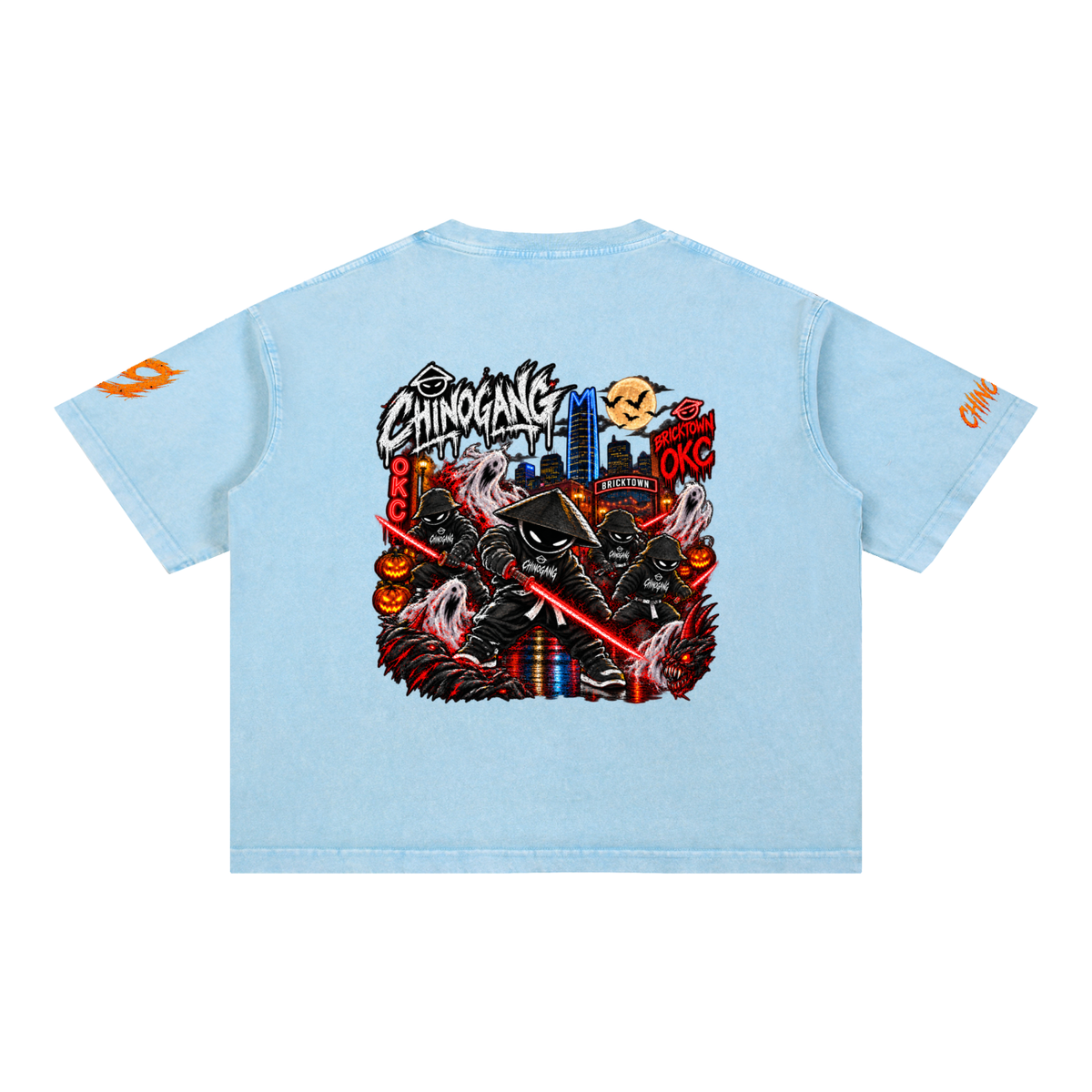 CHINOGANG BOXY WASHED TEE - HALLOWEEN EDITION