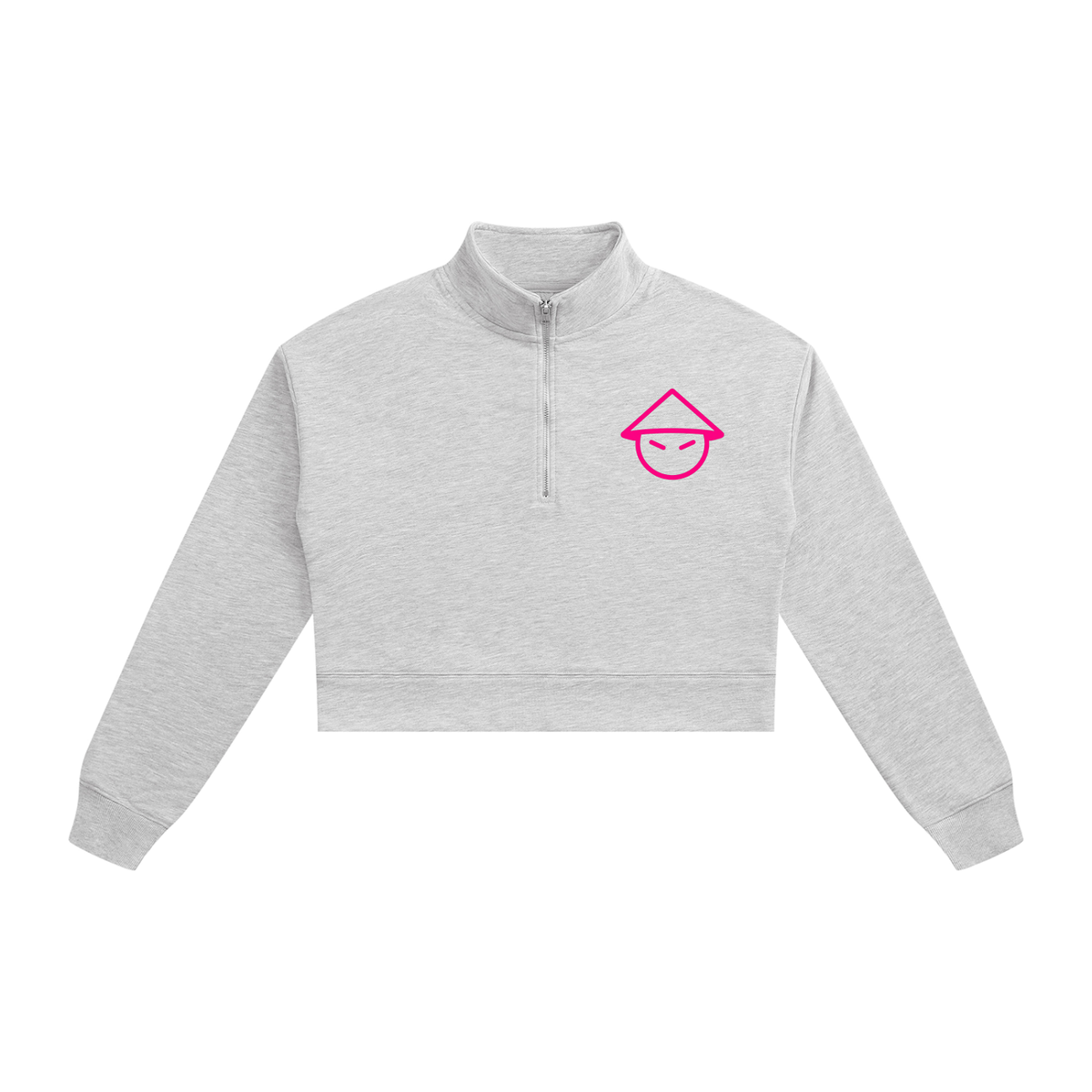 WOMEN’S CHINOGANG CROP QUARTER-ZIP SWEATSHIRT