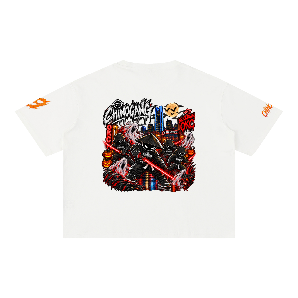 CHINOGANG BOXY WASHED TEE - HALLOWEEN EDITION