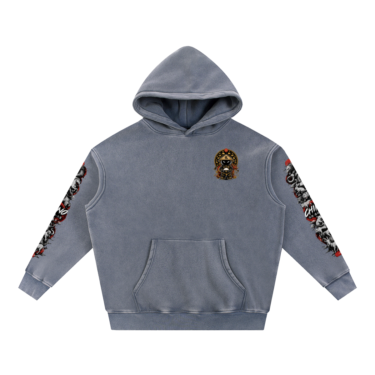 CHINO'S CHINESE ZODIAC WASHED HOODIE