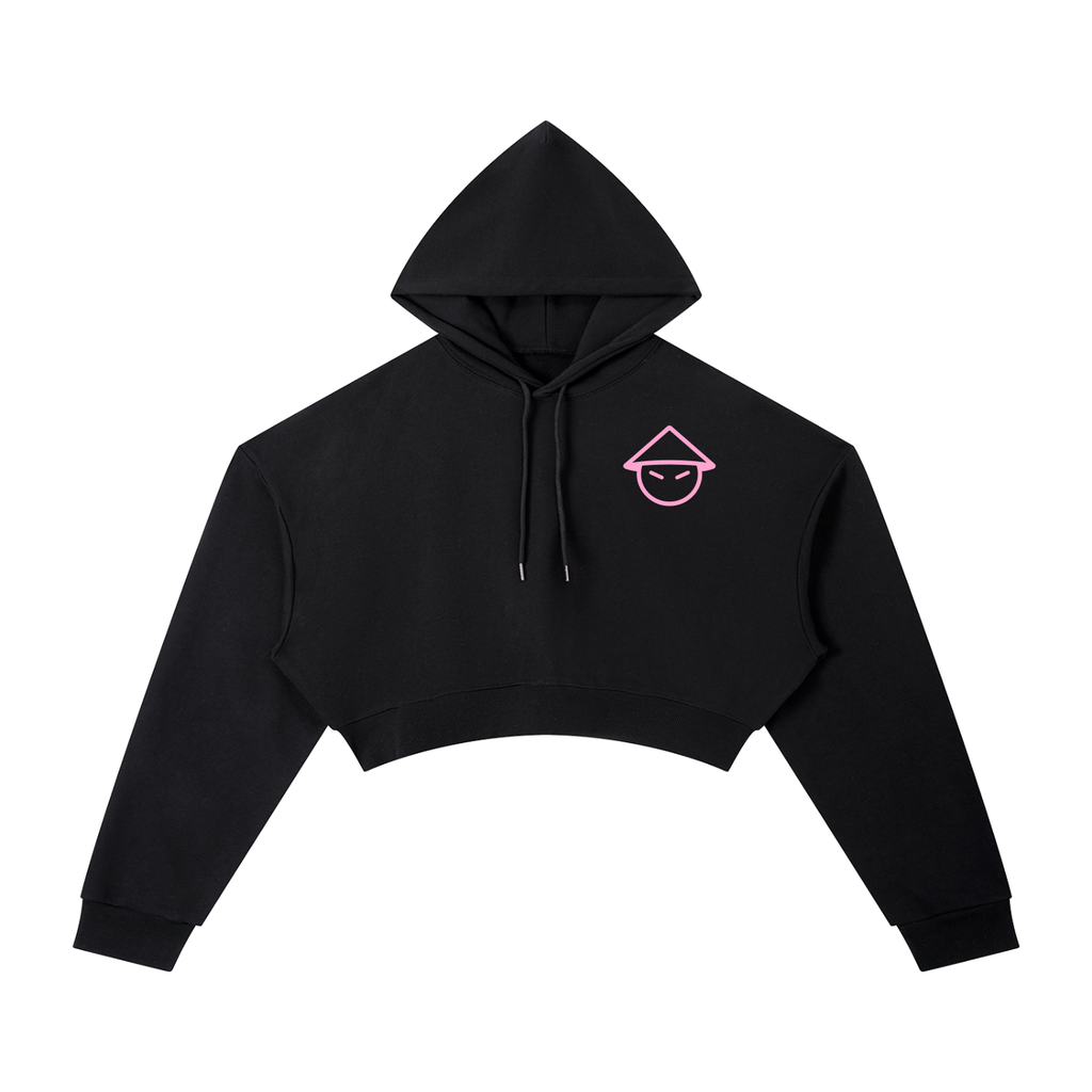 CHINO.S1K WOMENS BABY PINK LOGO BLACK SWEAT SET