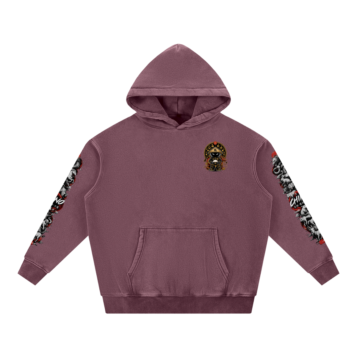 CHINO'S CHINESE ZODIAC WASHED HOODIE