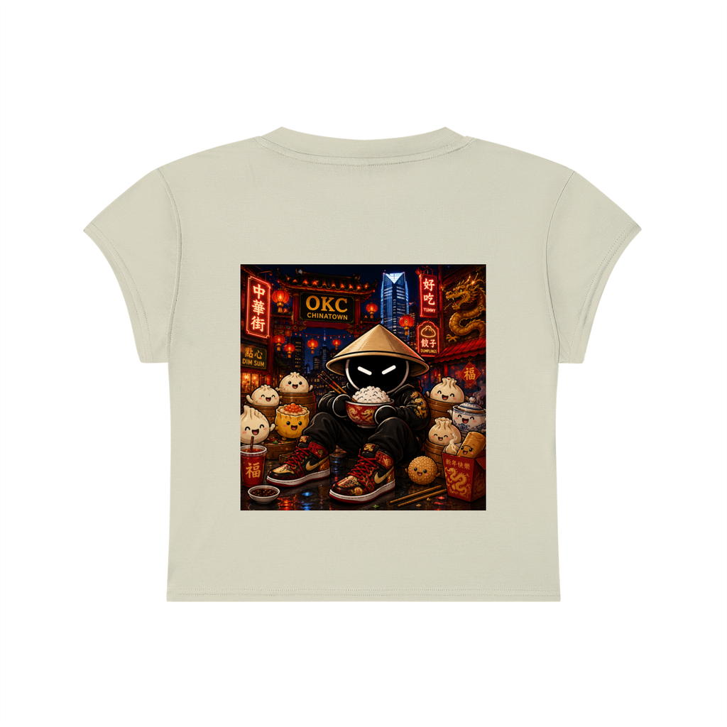 CHINO.S1K WOMENS SLIM-FIT CROP TEE - DIM SUM SWAG