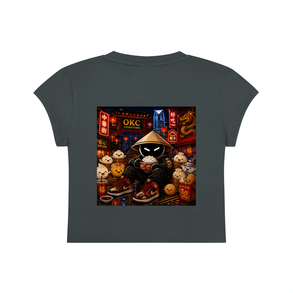 CHINO.S1K WOMENS SLIM-FIT CROP TEE - DIM SUM SWAG