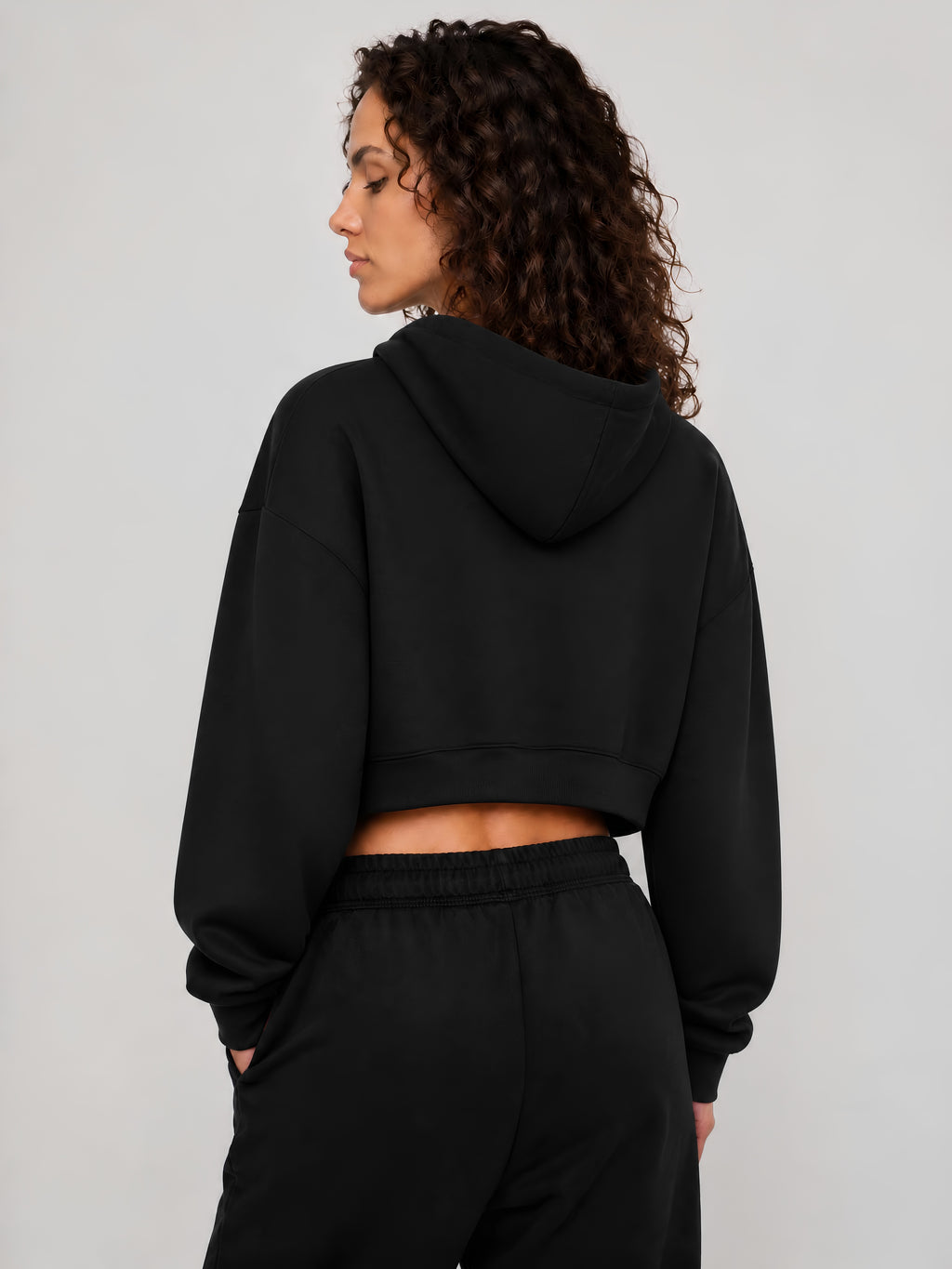 CHINO.S1K WOMENS BABY PINK LOGO BLACK SWEAT SET