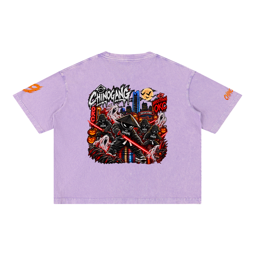 CHINOGANG BOXY WASHED TEE - HALLOWEEN EDITION