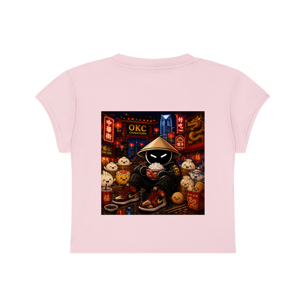 CHINO.S1K WOMENS SLIM-FIT CROP TEE - DIM SUM SWAG