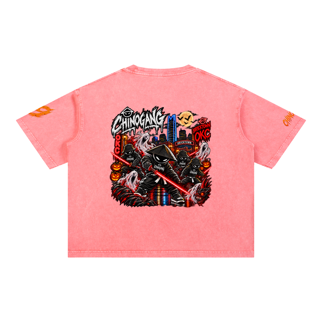 CHINOGANG BOXY WASHED TEE - HALLOWEEN EDITION