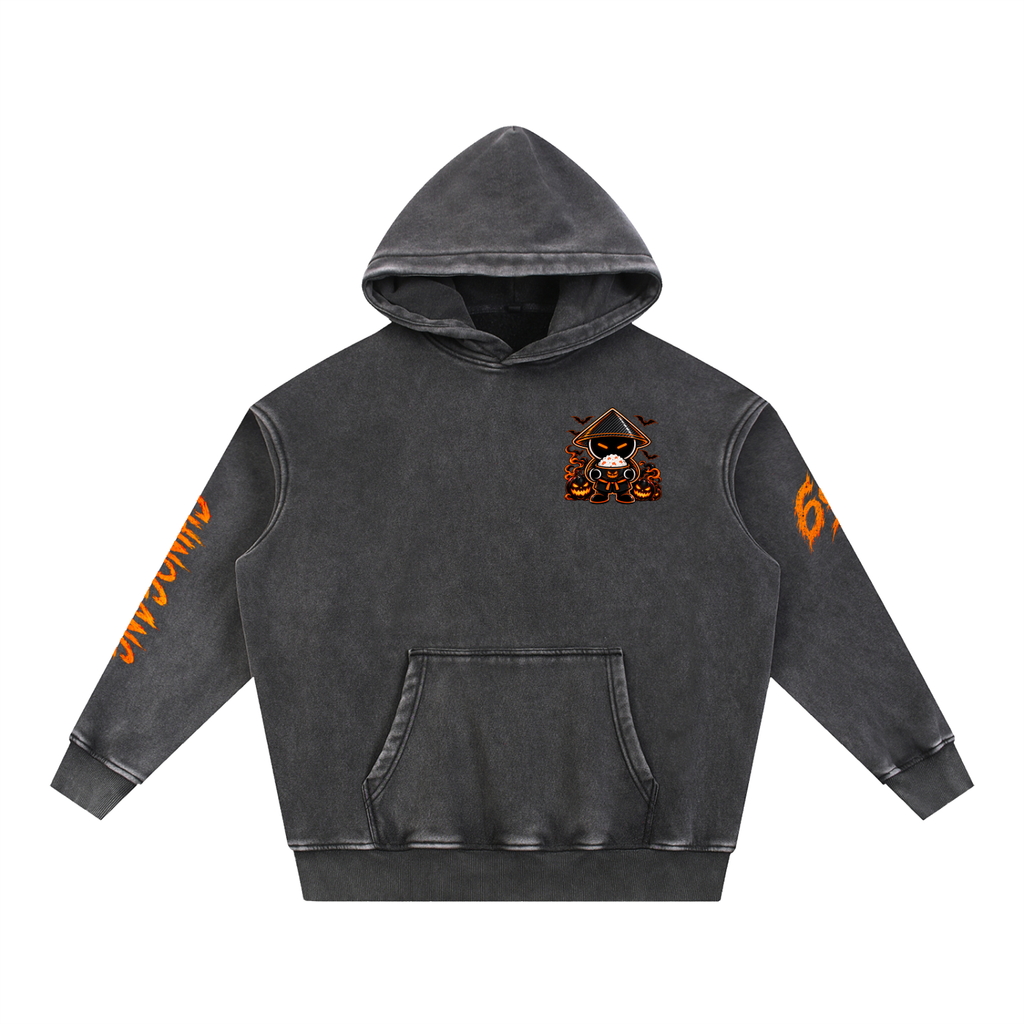 CHINOGANG WASHED OVERSIZED HOODIE - HALLOWEEN EDITION