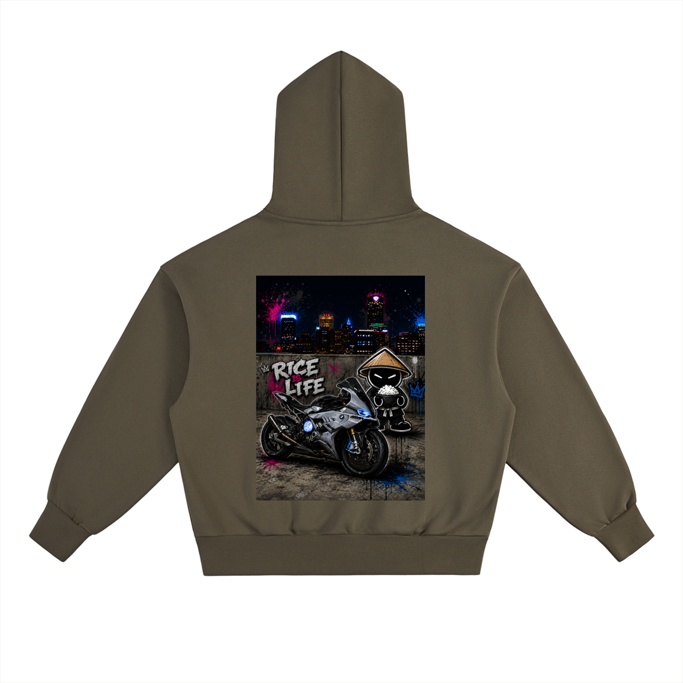 CHINO.S1K RICE IS LIFE HOODIE